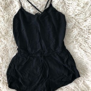 Old Navy Black Spaghetti Strapped Romper